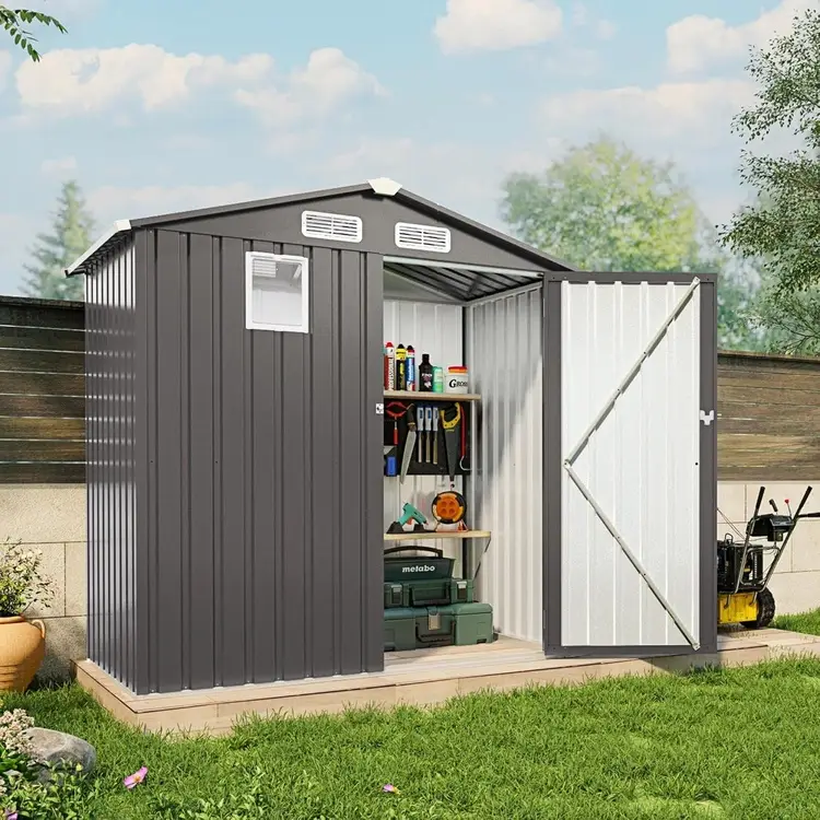 6x3.6ft outdoor storage shed 750x750